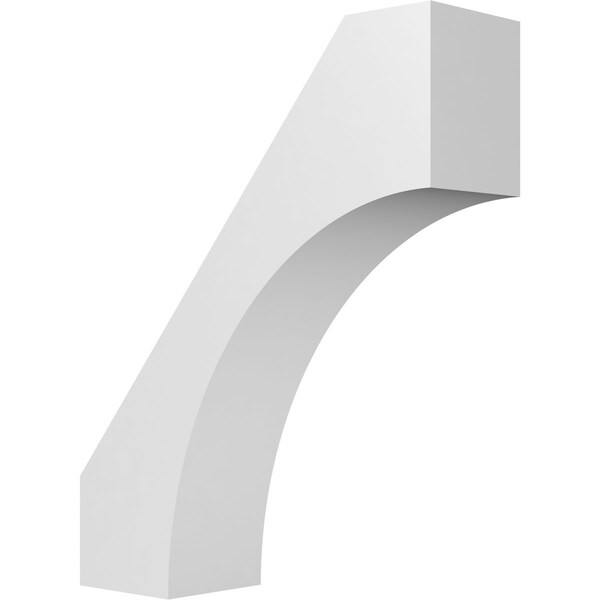 Ekena Millwork 5 1/2-in. W x 18-in. D x 22-in. H Westlake Architectural Grade PVC Knee Brace BRCP055X18X22WTL - main